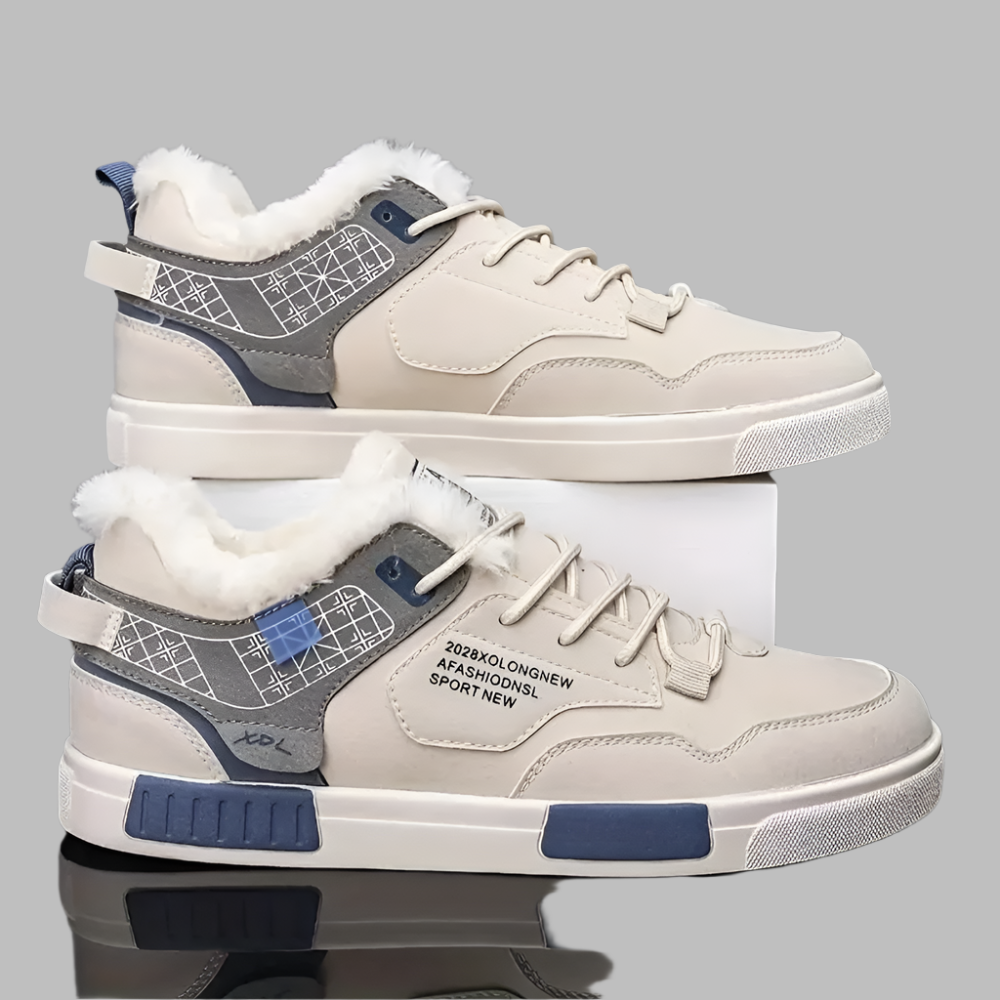 Warme heren wintersneakers met pluche voering – STRAVEN FrostStep - Glamorix