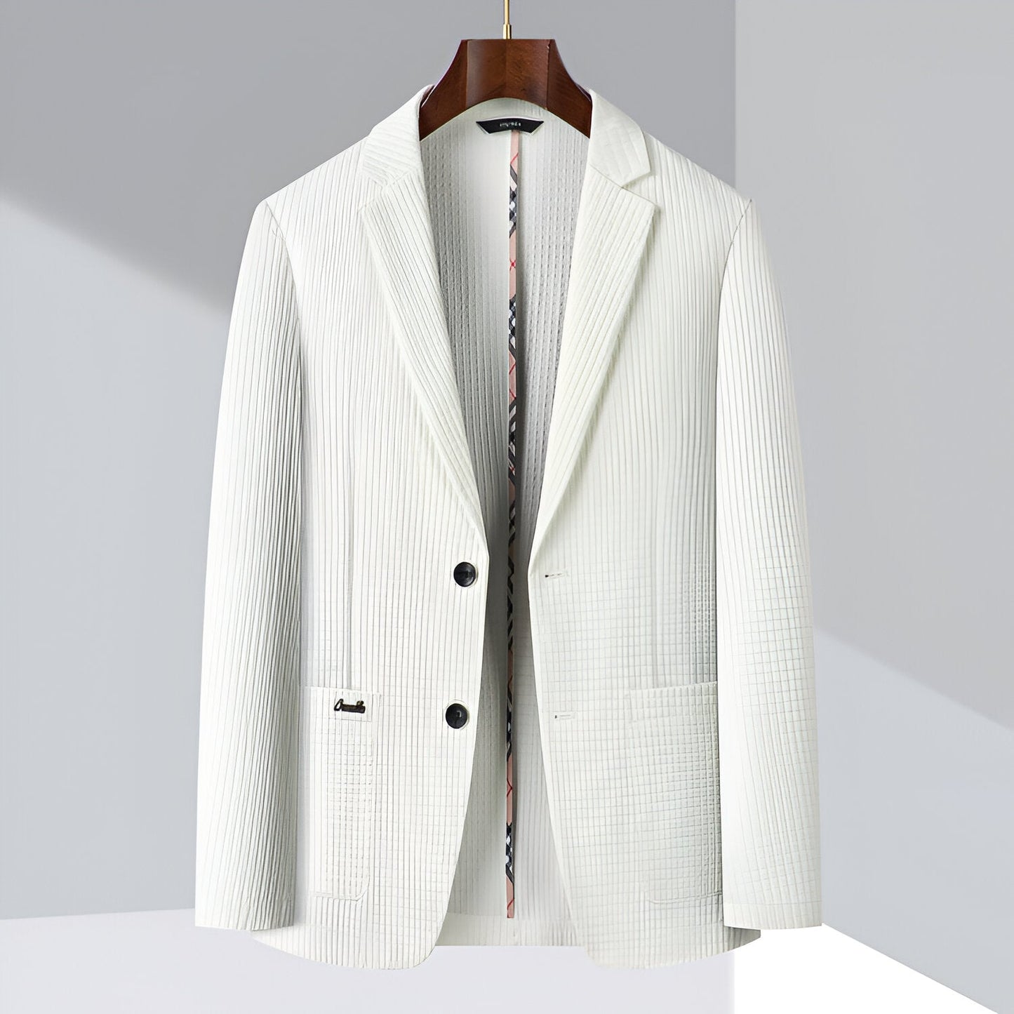 Liam - Moderne herenblazer met structuur voor een verfijnde look