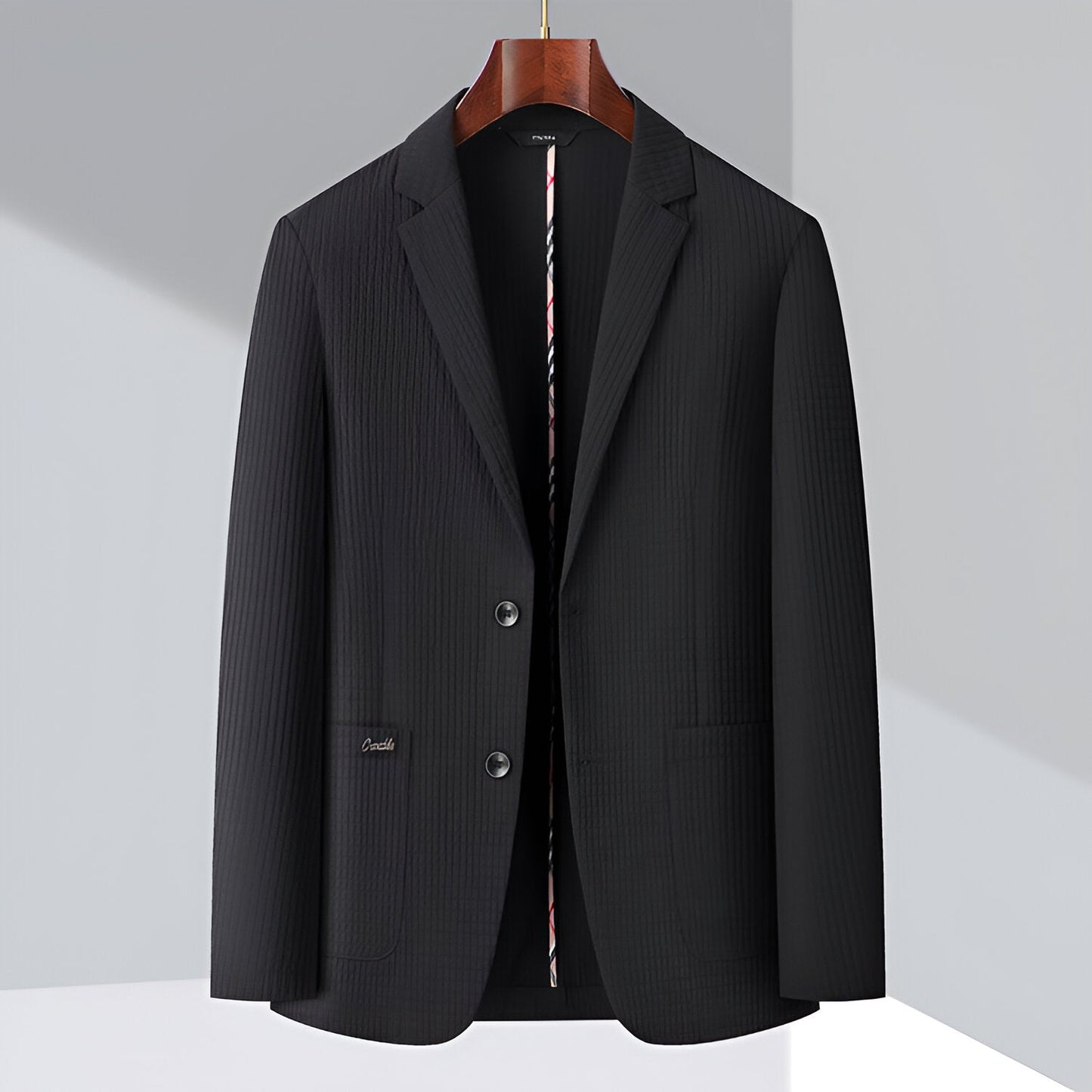 Liam - Moderne herenblazer met structuur voor een verfijnde look