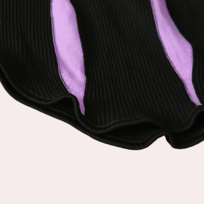 NOA - Asymmetrische geribde gebreide top voor dames