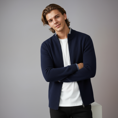 RIKU – Heren vest met ritssluiting en sportieve uitstraling - Glamorix