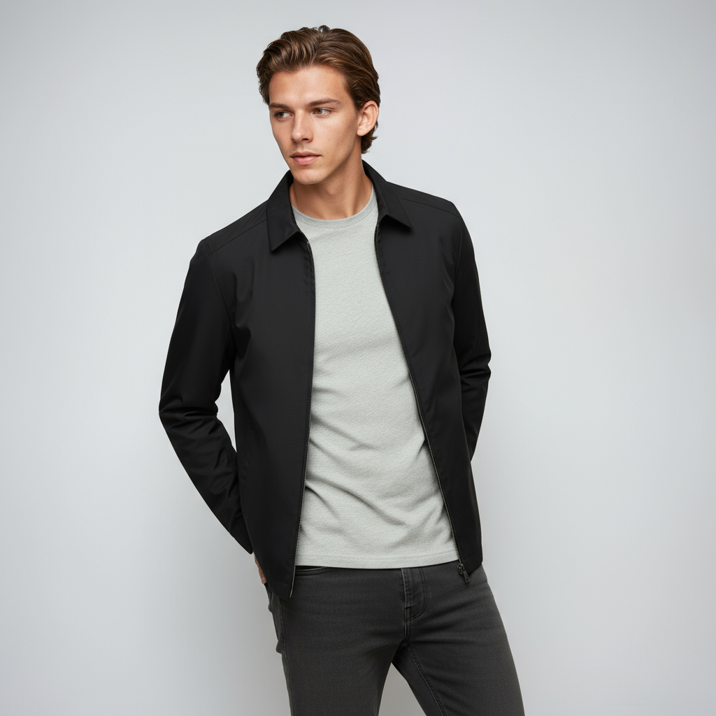 IAN – Casual heren tussenjas met ritssluiting - Glamorix