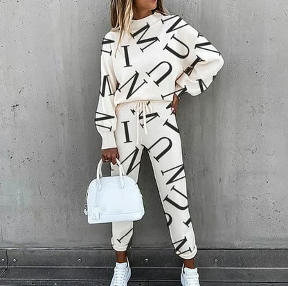 Trendy letter print jurk voor een statement look – LexaScript - Glamorix