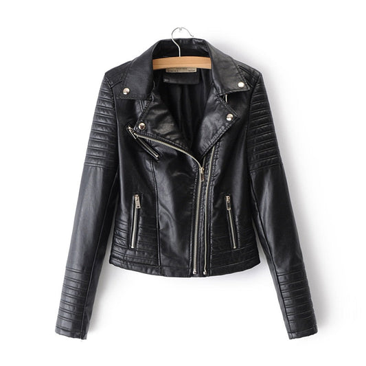 KRISTI - Chaqueta de moto de cuero para mujeres - Glamorix