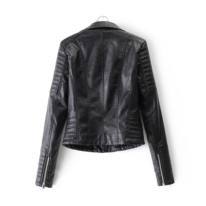 KRISTI - Chaqueta de moto de cuero para mujeres - Glamorix