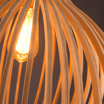 WOODLUST - Handgemaakte Houten Hanglamp voor Tijdloze Elegantie