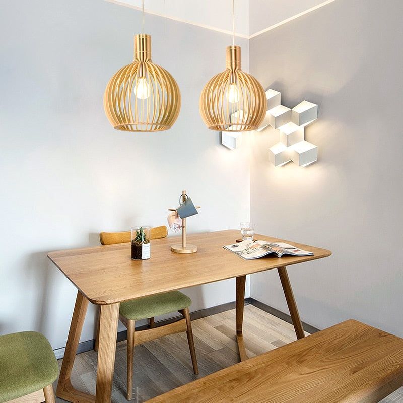 WOODLUST - Handgemaakte Houten Hanglamp voor Tijdloze Elegantie