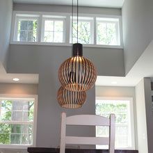 WOODLUST - Handgemaakte Houten Hanglamp voor Tijdloze Elegantie