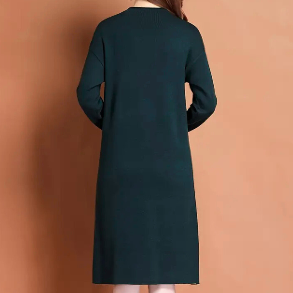LIVIA - Lange gebreide jurk voor een stijlvolle en warme look