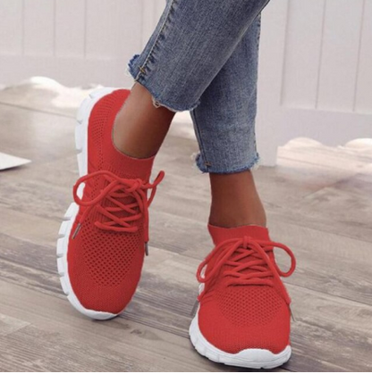 Stijlvolle orthopedische sneakers voor dames met lichtgewicht ondersteuning – FlexivaWalk - Glamorix