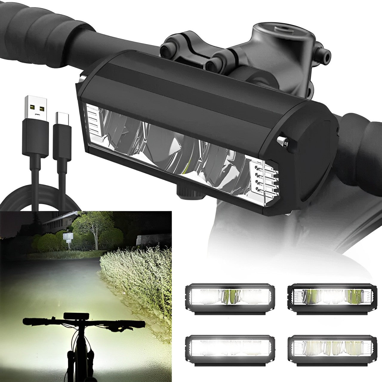 GLOWRIDE - Verstelbaar LED fietslicht voor optimale zichtbaarheid