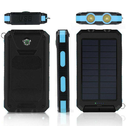 Zonne-energie powerbank met 500.000 mAh en dubbele USB – SOLIX SURVIVOR - Glamorix