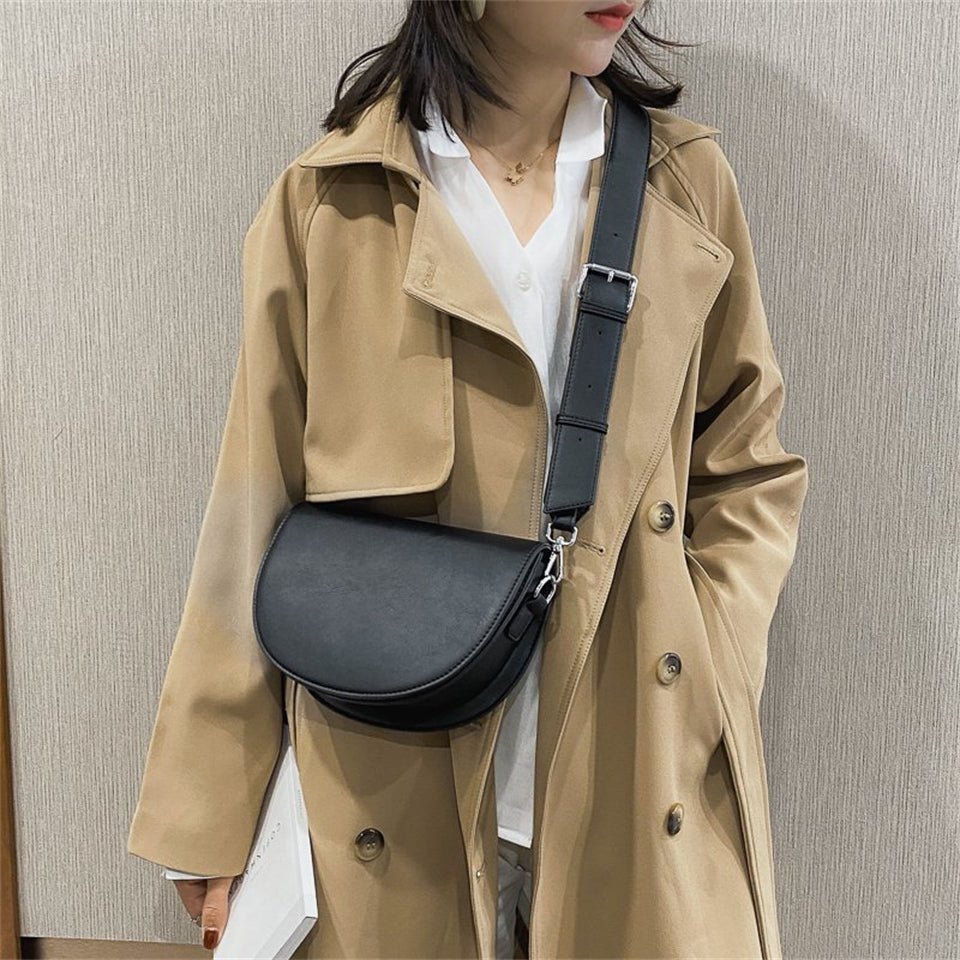Stijlvolle saddle crossbody tas voor dames – Solea Saddle - Glamorix