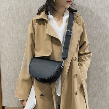 Stijlvolle saddle crossbody tas voor dames – Solea Saddle - Glamorix