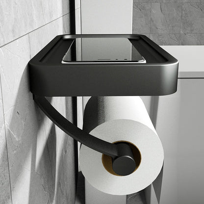 ORGANIZA - Moderne wandtoiletrolhouder met opbergplank