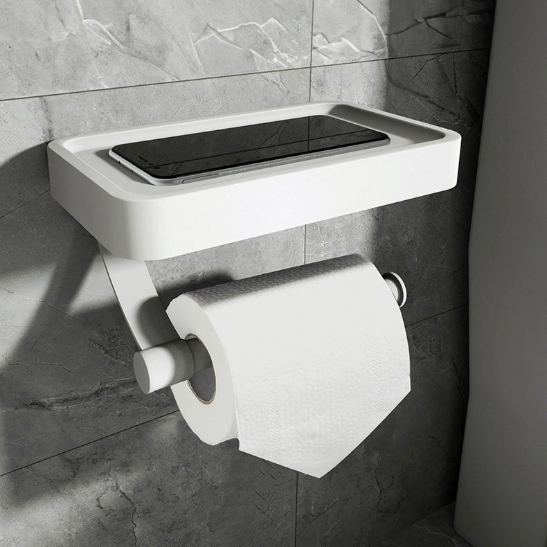 ORGANIZA - Moderne wandtoiletrolhouder met opbergplank