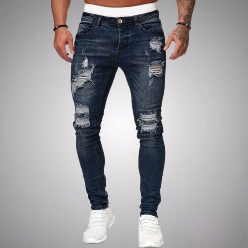 MARCUS - Heren jeans met unieke twisted slim-fit pasvorm