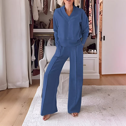 Luchtige dames co-ord set van twee delen voor zomercomfort – VeraLoom Set - Glamorix