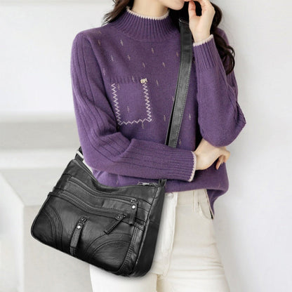 Praktische damesschoudertas met meerdere ritsvakken – NALANI BAG - Glamorix