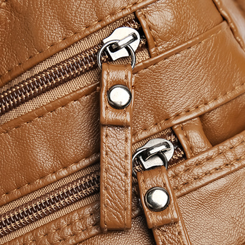 Praktische damesschoudertas met meerdere ritsvakken – NALANI BAG - Glamorix