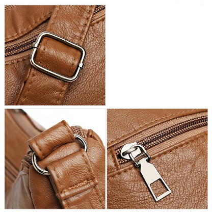 Praktische damesschoudertas met meerdere ritsvakken – NALANI BAG - Glamorix