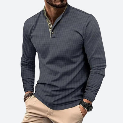JULIAN – Heren shirt met lange mouwen en moderne semi-getailleerde pasvorm