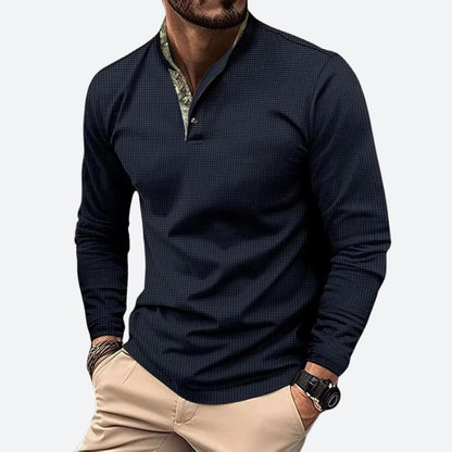 JULIAN – Heren shirt met lange mouwen en moderne semi-getailleerde pasvorm