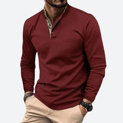 JULIAN – Heren shirt met lange mouwen en moderne semi-getailleerde pasvorm