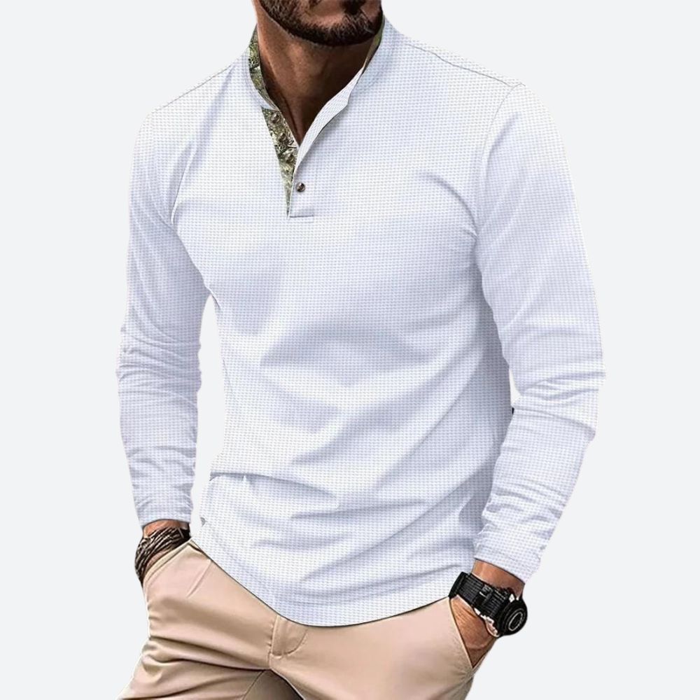 JULIAN – Heren shirt met lange mouwen en moderne semi-getailleerde pasvorm