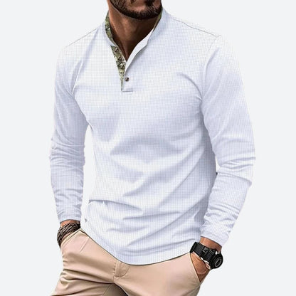 JULIAN – Heren shirt met lange mouwen en moderne semi-getailleerde pasvorm