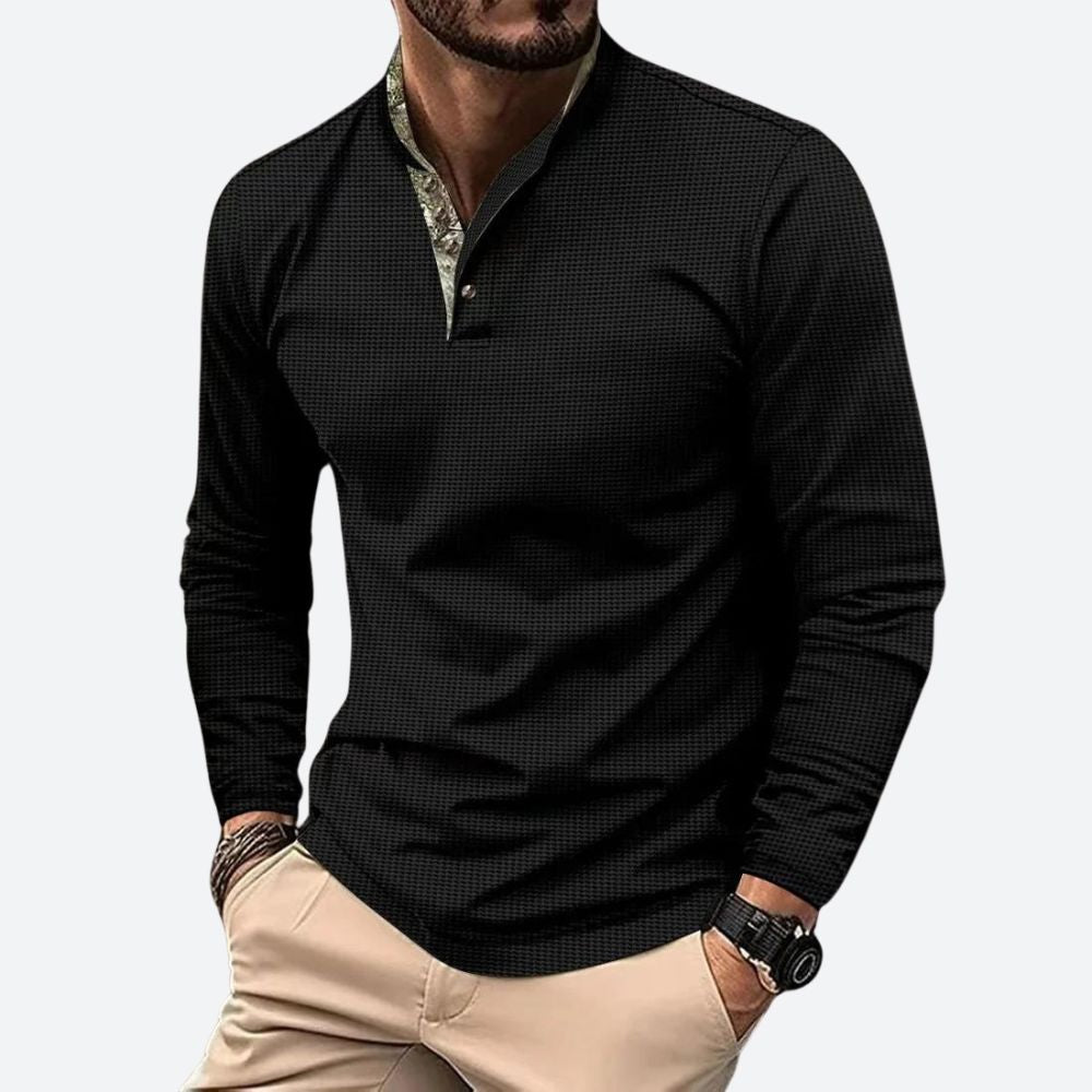 JULIAN – Heren shirt met lange mouwen en moderne semi-getailleerde pasvorm