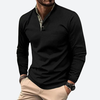 JULIAN – Heren shirt met lange mouwen en moderne semi-getailleerde pasvorm