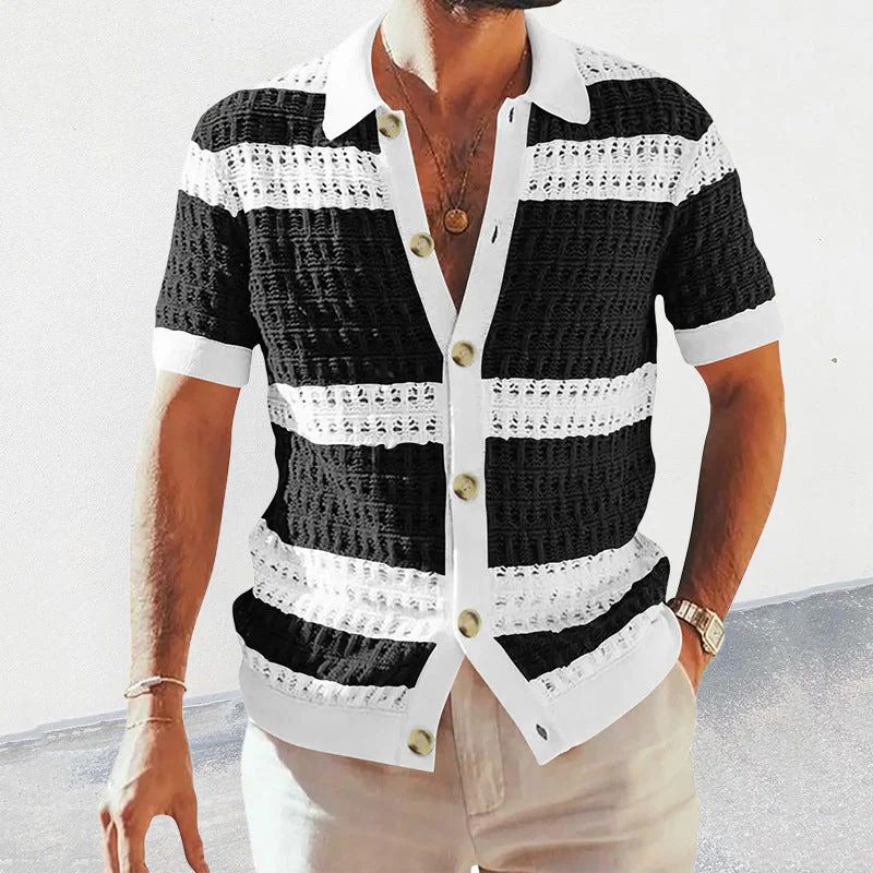 Stijlvol Heren Poloshirt met Knopen – LUMERO