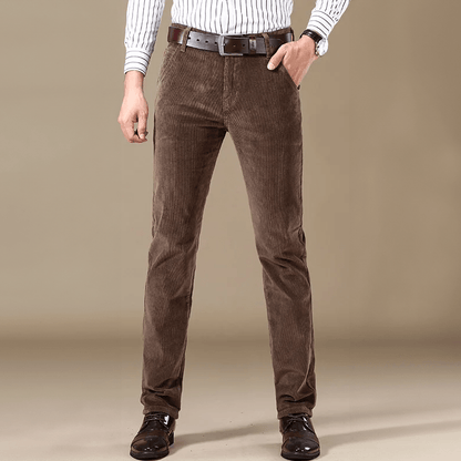 THEO - Klassieke corduroy slim-fit broek voor heren