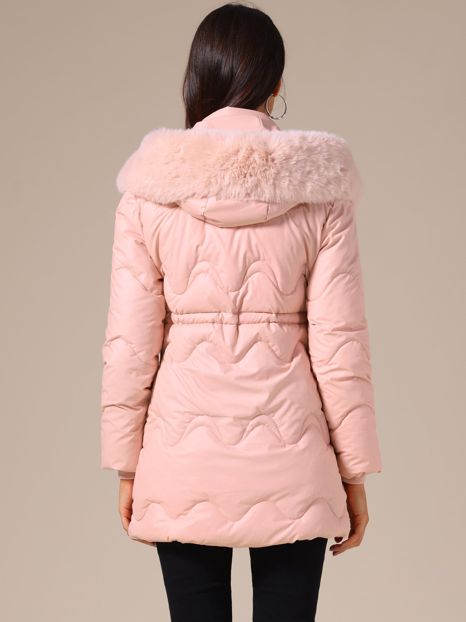 SARA – Gewatteerde dames winterjas met capuchon - Glamorix