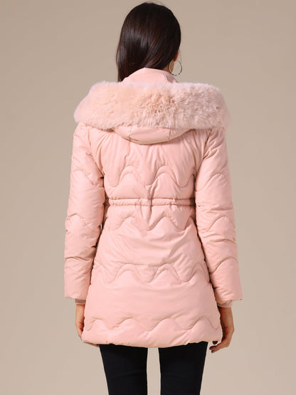 SARA – Gewatteerde dames winterjas met capuchon - Glamorix