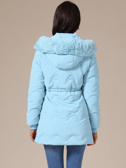 SARA – Gewatteerde dames winterjas met capuchon - Glamorix