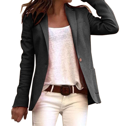 Getailleerde dames blazer met elegante knoopsluiting – VARESSA FORM - Glamorix