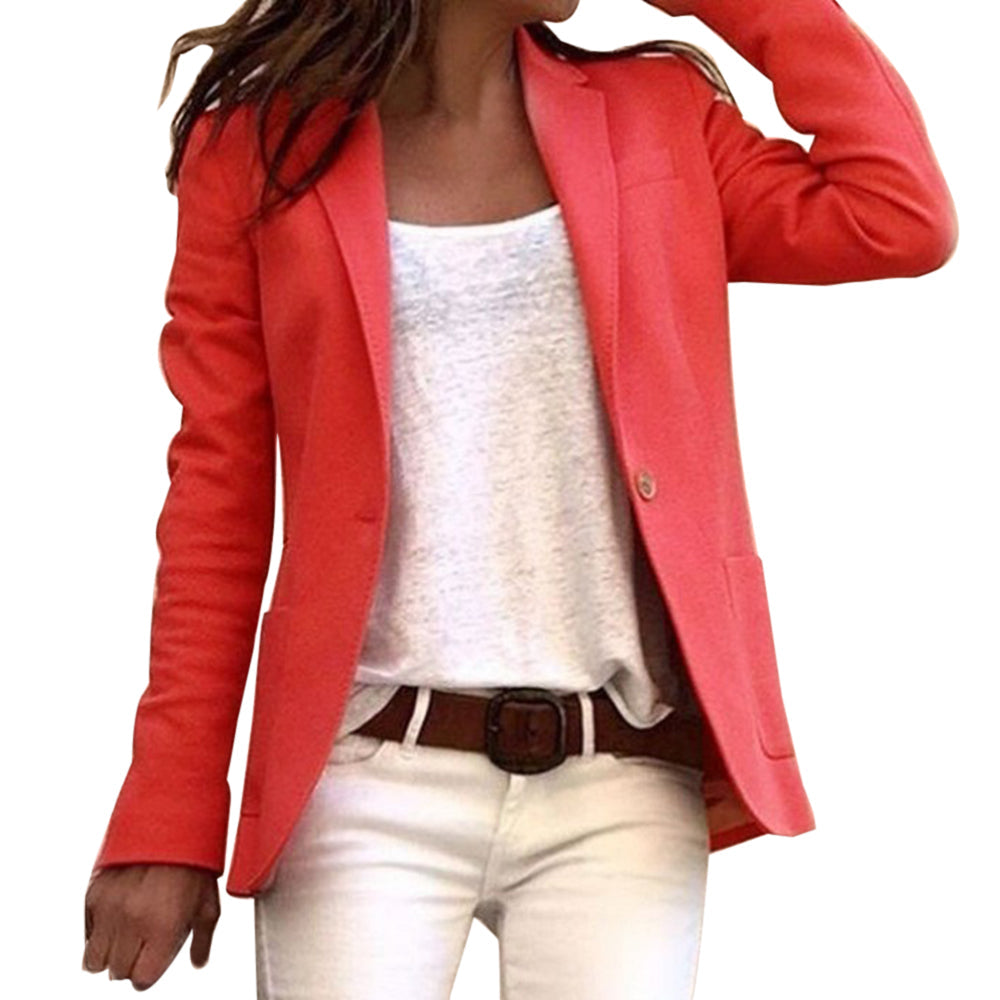 Getailleerde dames blazer met elegante knoopsluiting – VARESSA FORM - Glamorix
