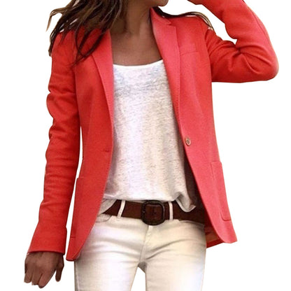 Getailleerde dames blazer met elegante knoopsluiting – VARESSA FORM - Glamorix