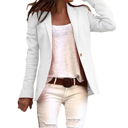 Getailleerde dames blazer met elegante knoopsluiting – VARESSA FORM - Glamorix
