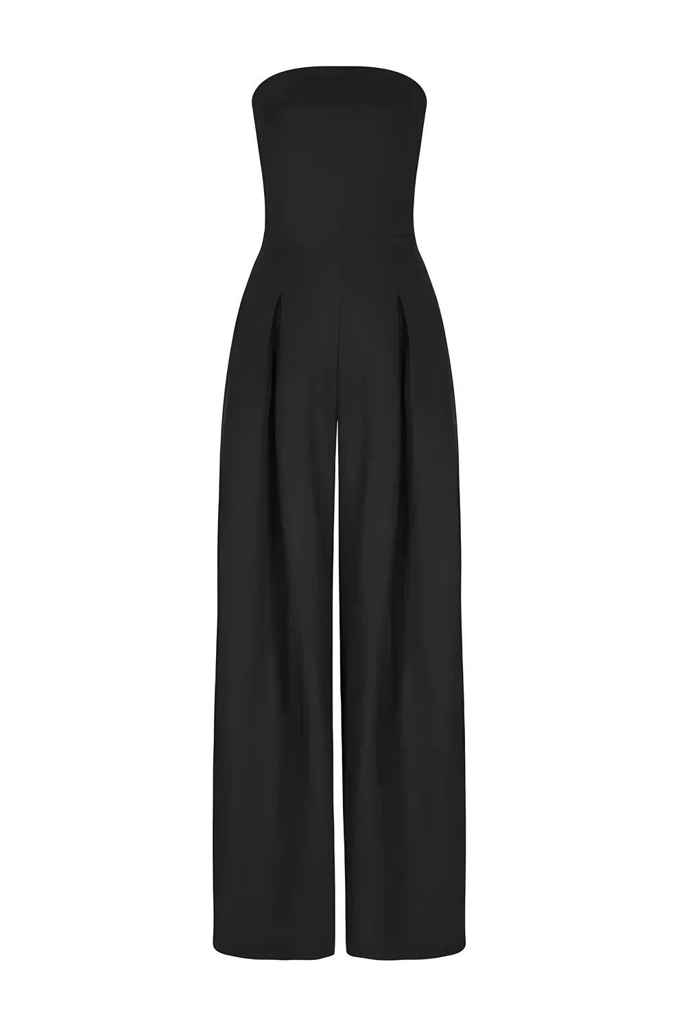 Strapless dames jumpsuit met wijde pijpen en elegante flow – Sorellia FlowSuit - Glamorix
