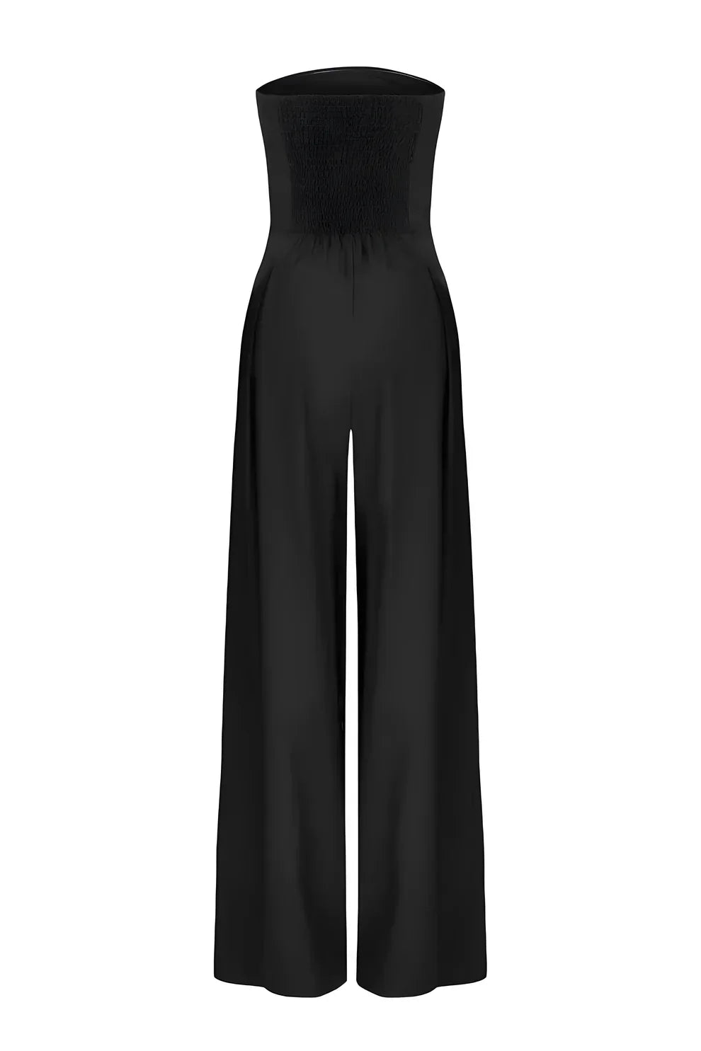 Strapless dames jumpsuit met wijde pijpen en elegante flow – Sorellia FlowSuit - Glamorix