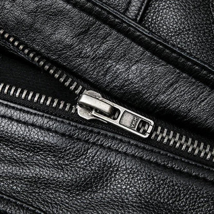 MACK – Heren leren jas met stoere uitstraling en moderne pasvorm - Glamorix